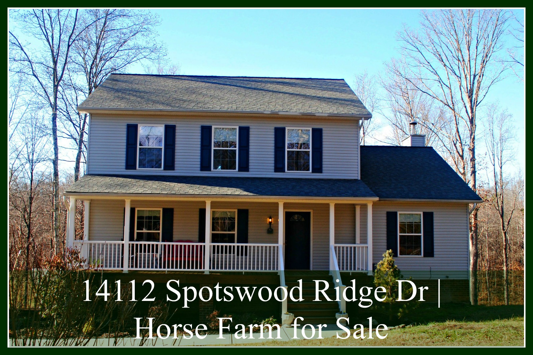 14112 Spotswood Ridge Dr Horse Farm for Sale