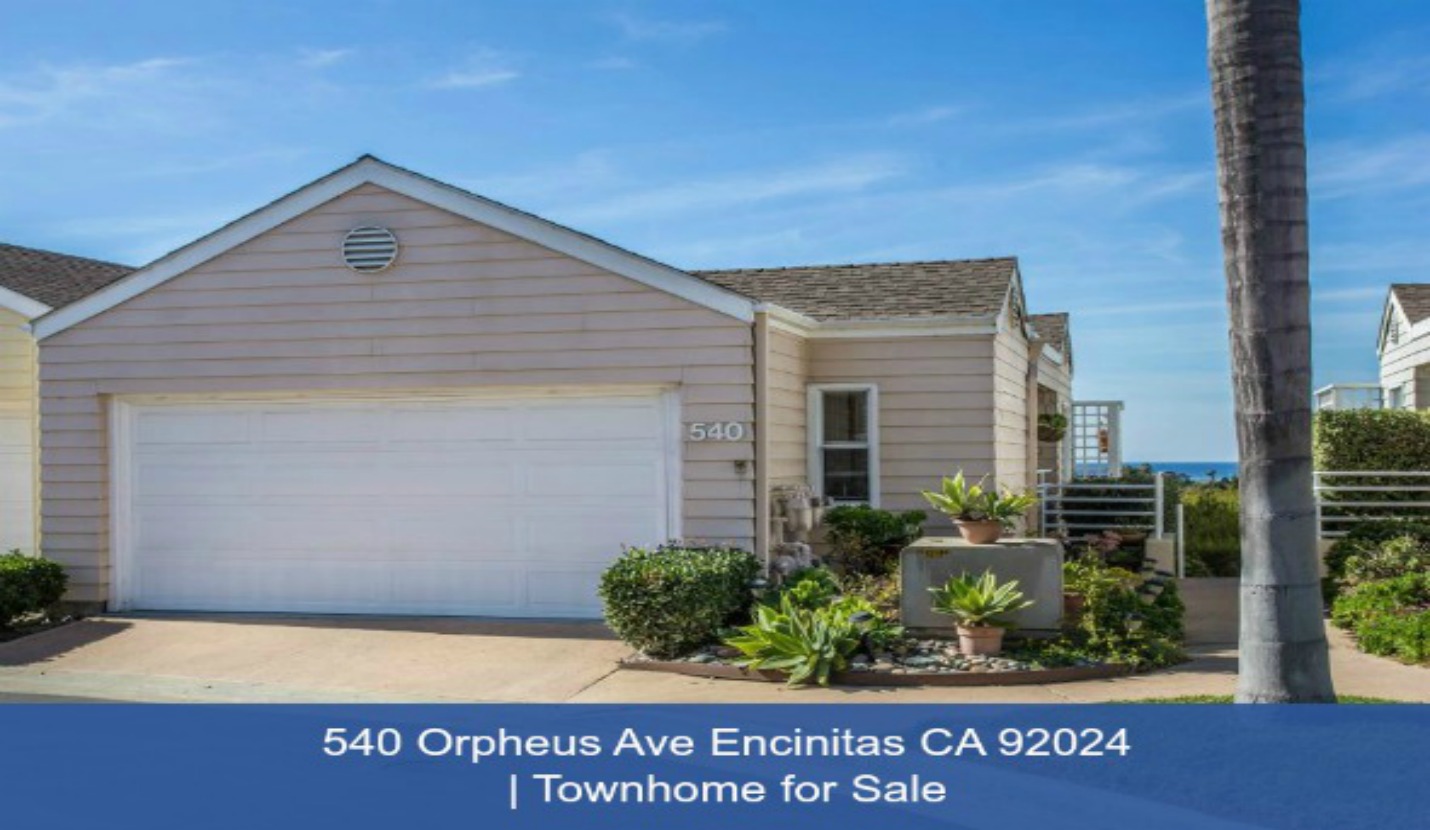 540 Orpheus Ave Encinitas CA Townhome for Sale