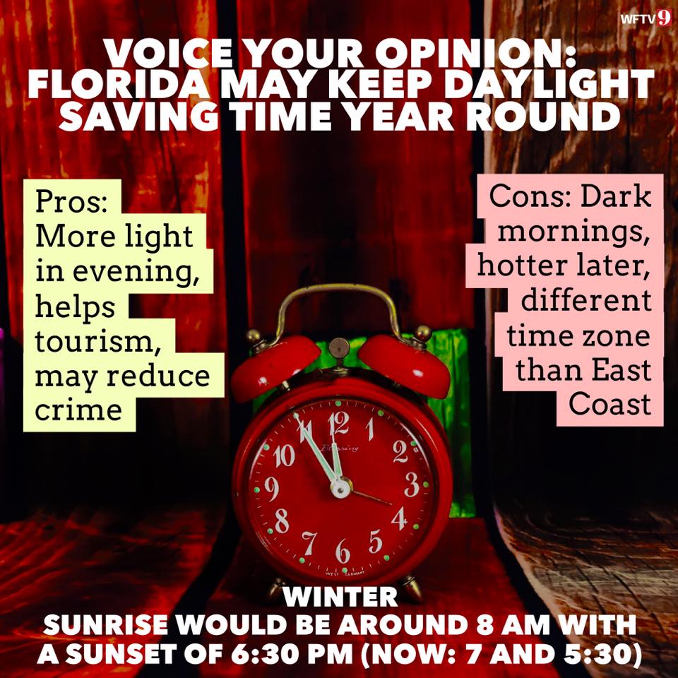 Did you know…Florida may go to Daylight Saving Time yea