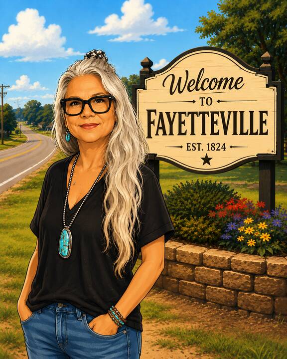 Deb_welcome_to_Fayetteville.png