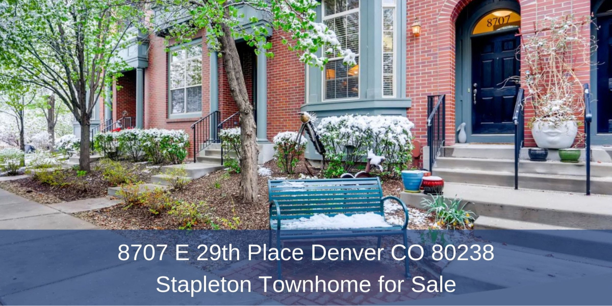 8707 E 29th Place Denver CO 80238 Stapleton Townhome