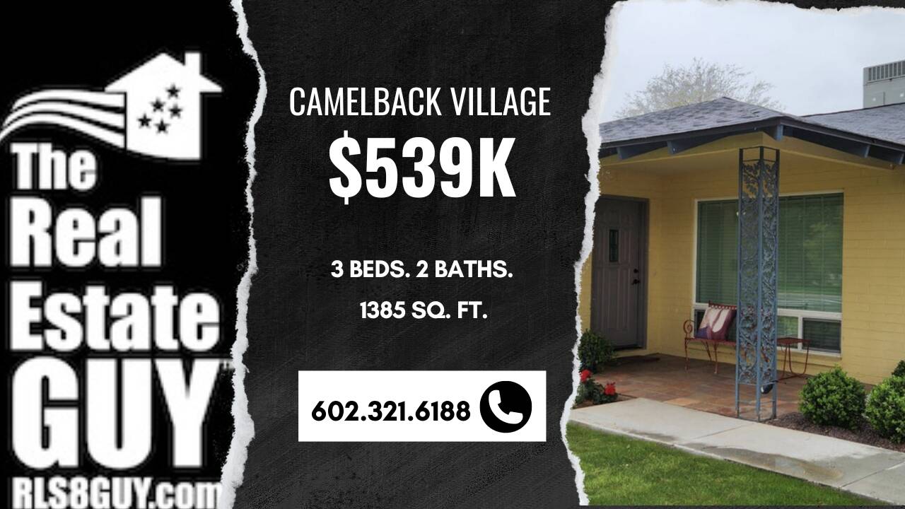 Cute 3 Bedroom, 2 Bath home for Sale in Camelback Villa