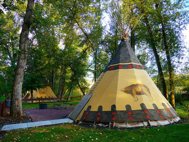 Sleep in a Tipi at Clyde Holliday State Park