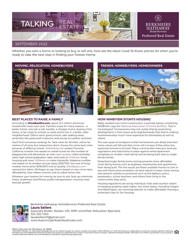 Best Places to Raise a Family & How NIMBYism Stunts Hou