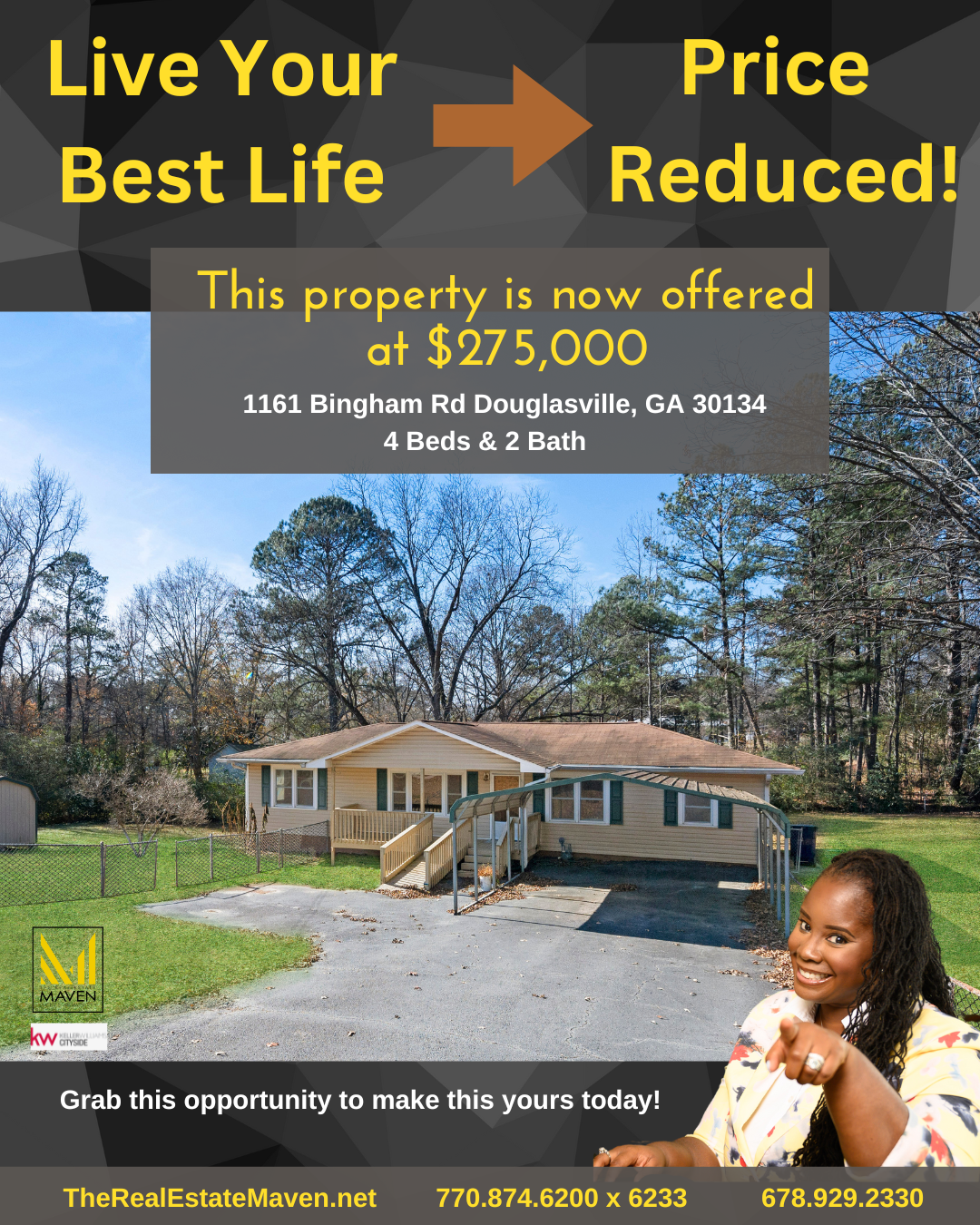 Live Your Best Life in Douglasville GA! Now offered at