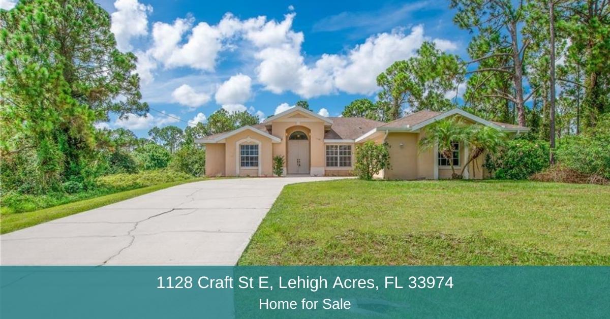 1128 Craft St E, Lehigh Acres, FL, 33974 Home for Sal