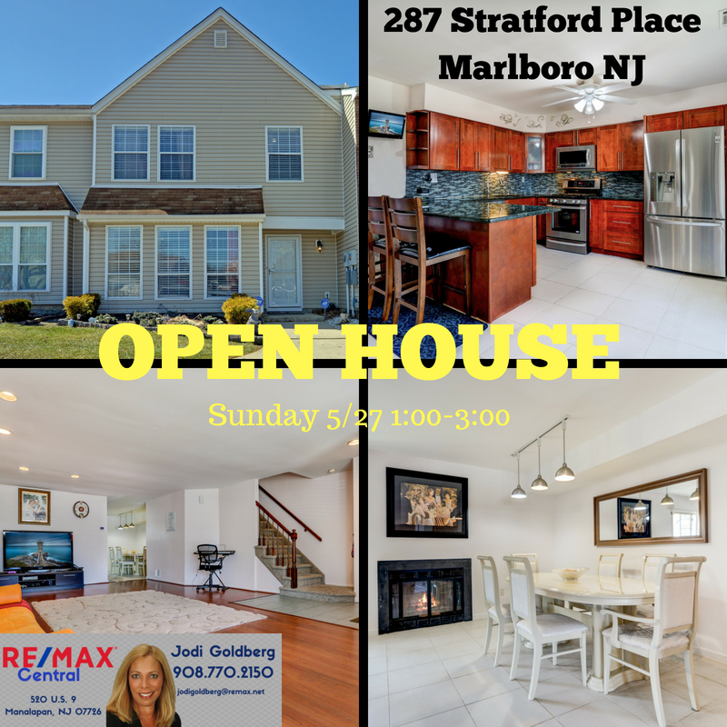 NEW PRICE & OPEN HOUSE! 287 Stratford Pl Marlboro, NJ