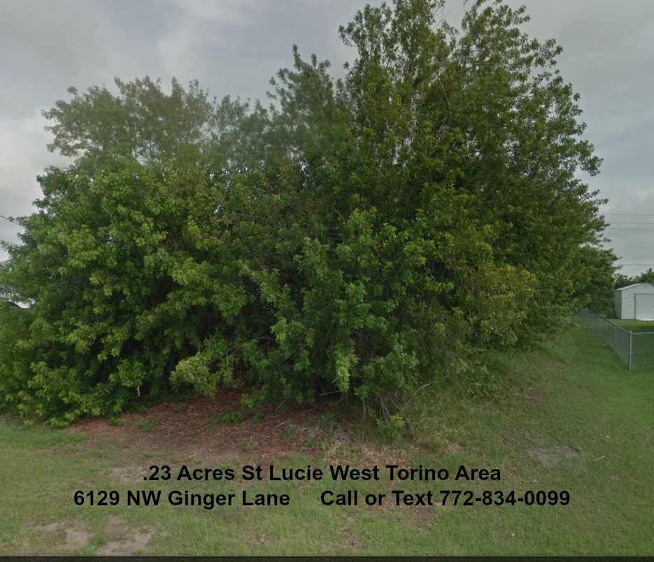St Lucie West Torino Area Vacant Lot for Sale 6129 NW G