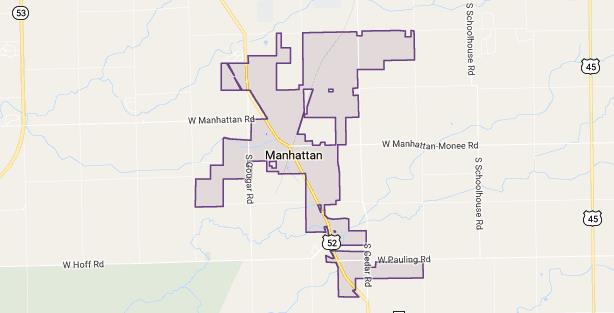 Manhattan  IL Map ?1486063290