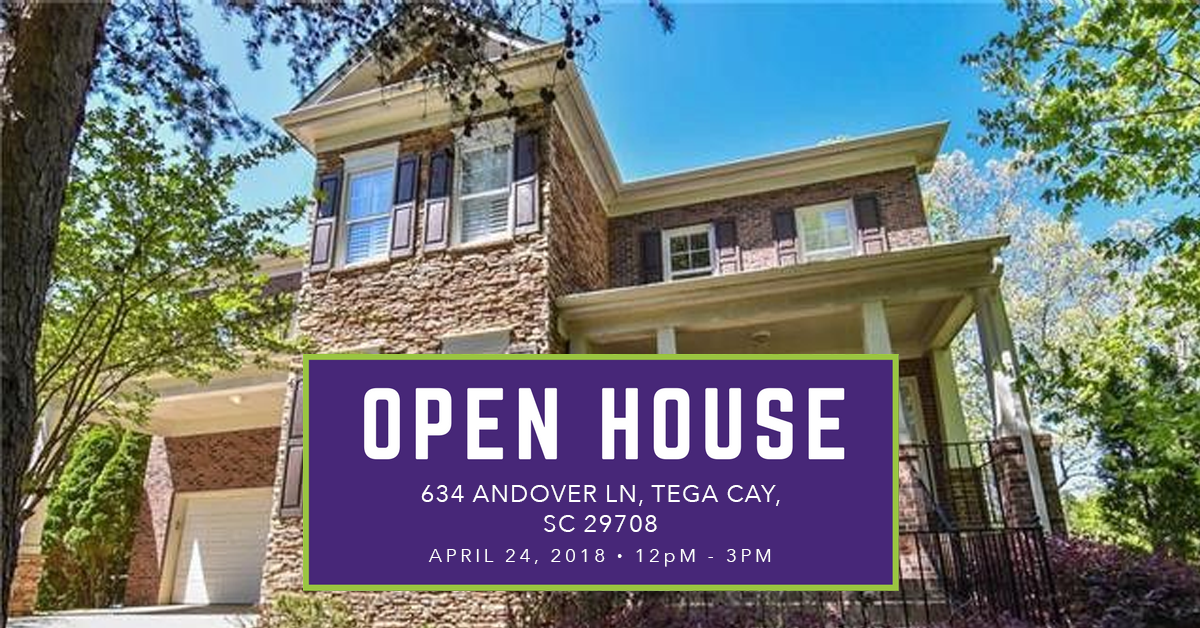 OPEN HOUSE 634 Andover Ln, Tega Cay, SC 29708 Home f