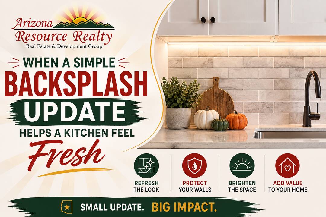A Simple Backsplash Can Give an Arizona Kitchen a Fresh
