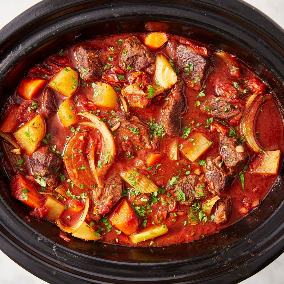 Slow-Cooker Red Wine Beef Stew Recipe