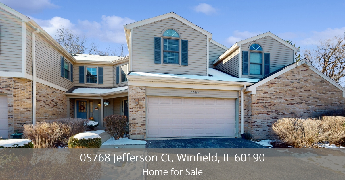 0S768 Jefferson Ct, Winfield, IL 60190 Home for Sale