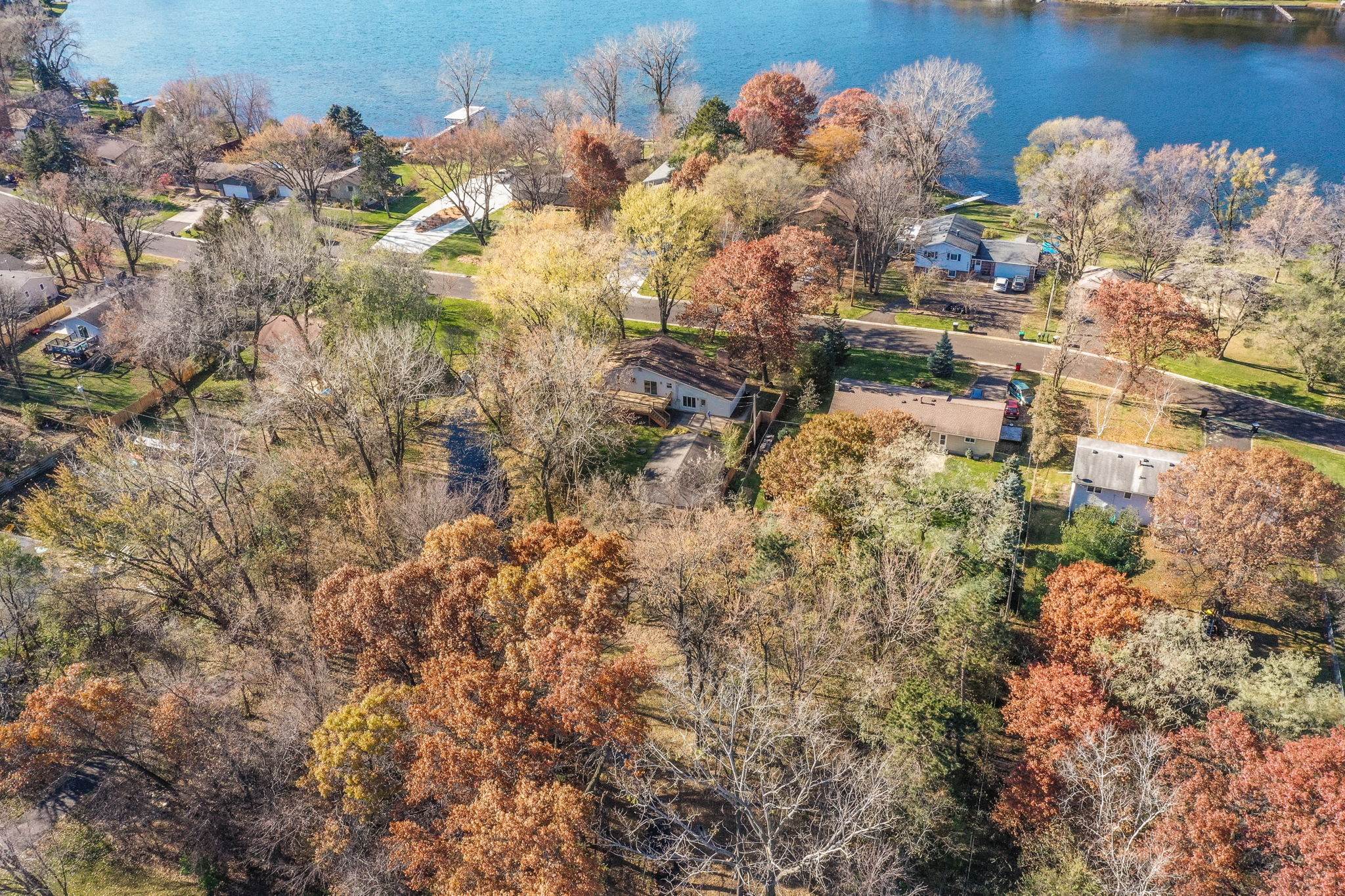 Crooked Lake Views from this Andover home