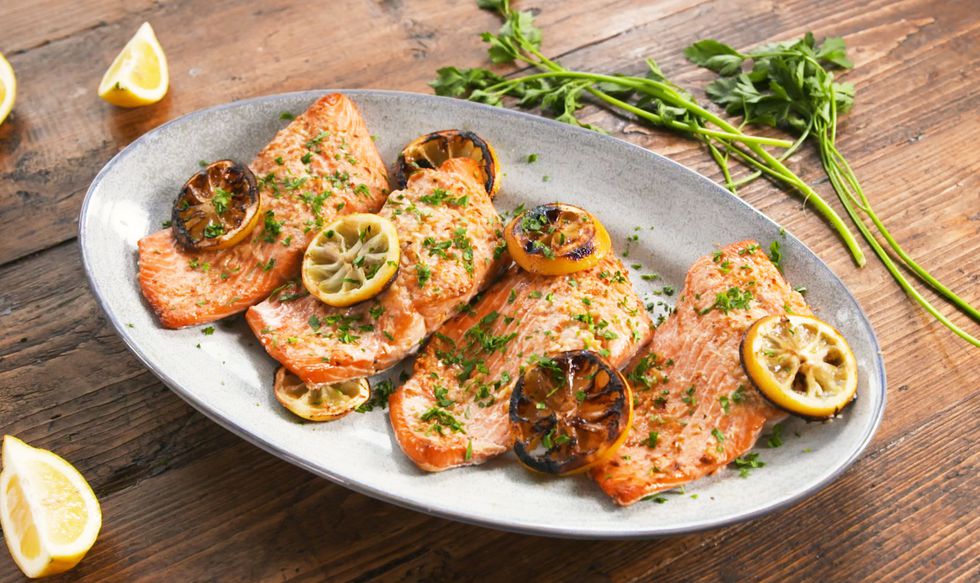Grilled Lemon Butter Salmon Recipe