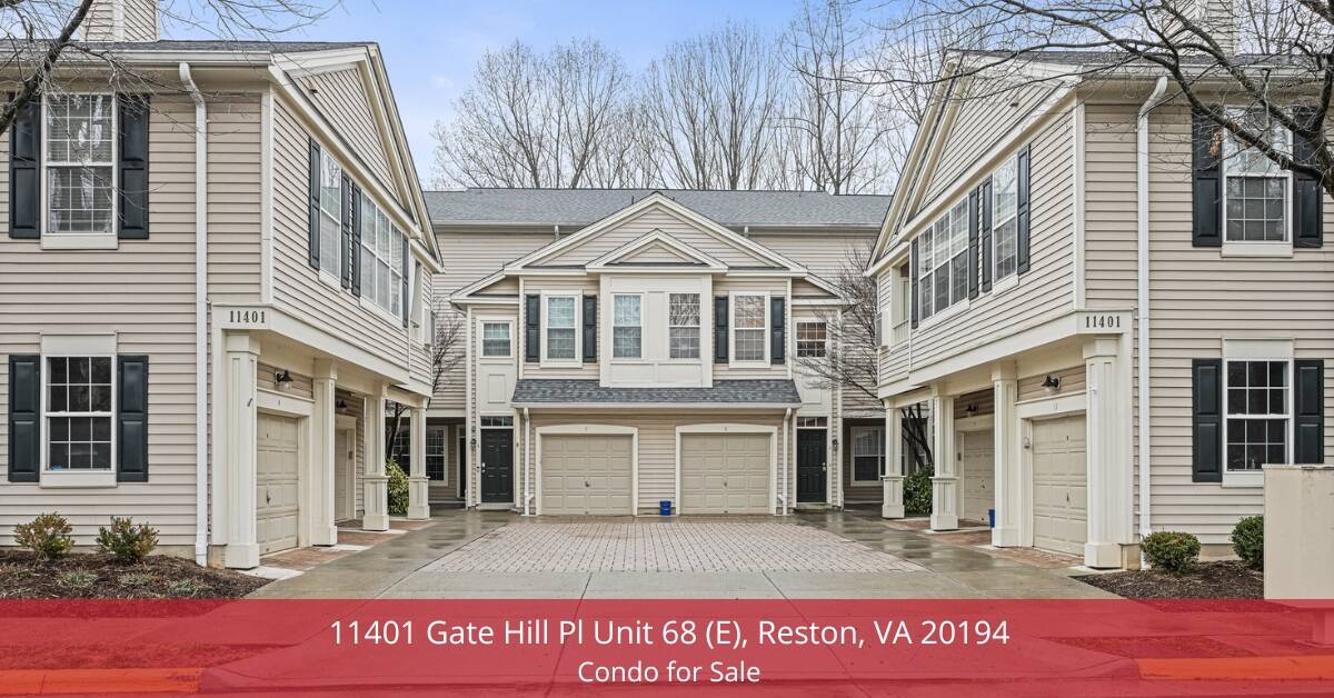 11401 Gate Hill Pl Unit 68 (E), Reston, VA 20194