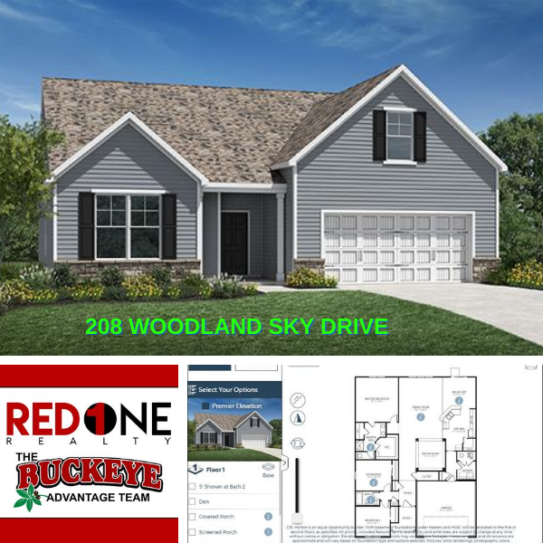 Pataskala Ohio New Spec Home for Sale 208 Woodland Sk