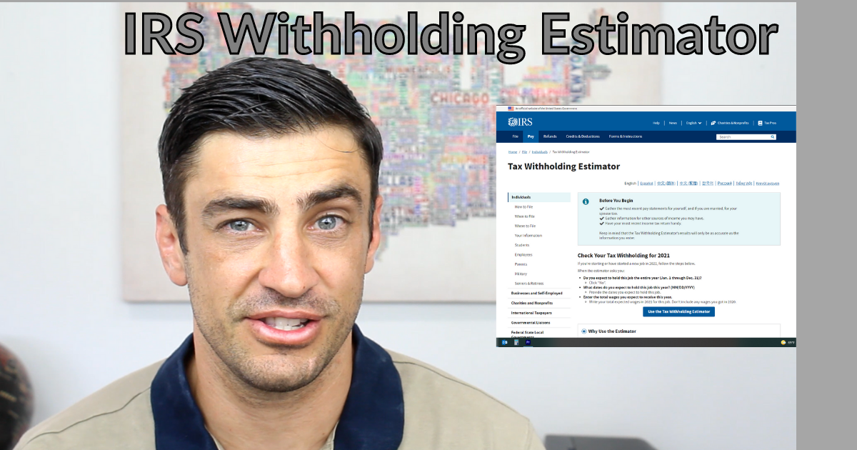 IRS Withholding Estimator Tutorial