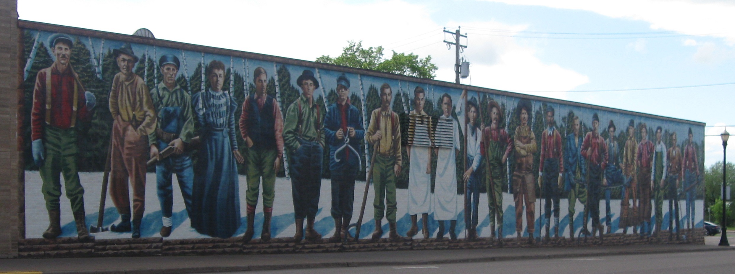Pioneers, Ashland Wisconsin Mural Series