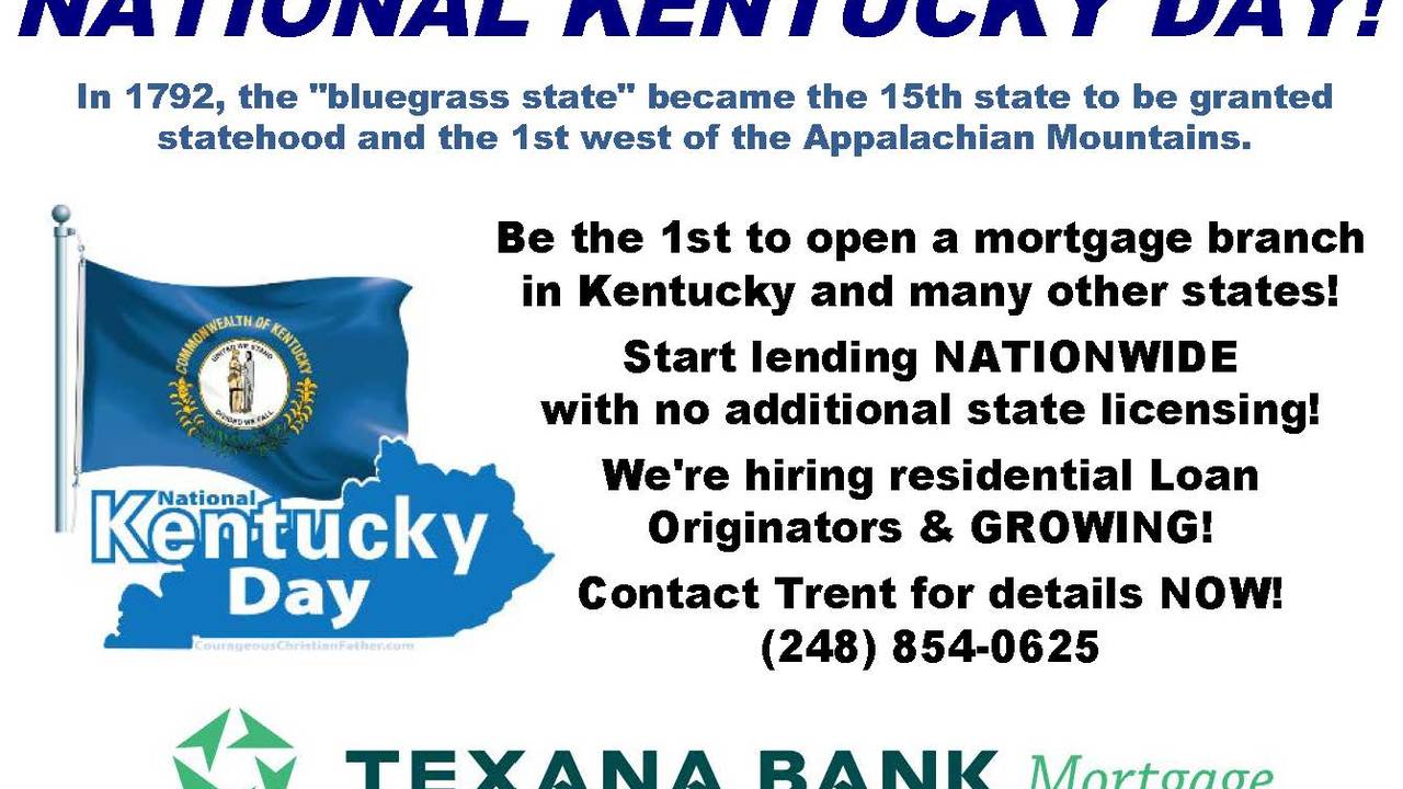 Today is National Kentucky Day! We'd like to expand in