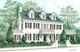Original Sketch of Client's Home & Personalized Note Cards Most Personal Closing Gift